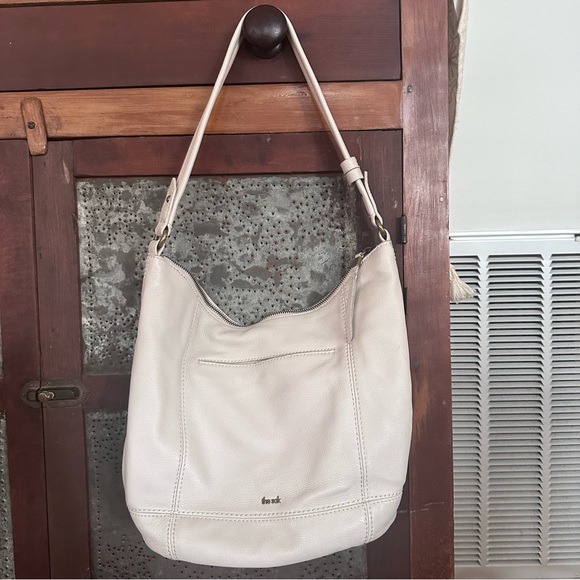 The Sak Sequoia Hobo in Stone Color Antique Brass Hardware - Picture 2 of 11